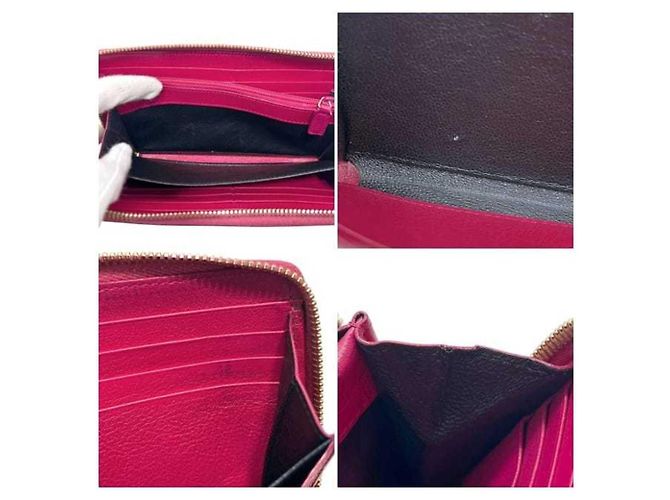 Cartera larga de cuero rosa Yves Saint Laurent - vista 6