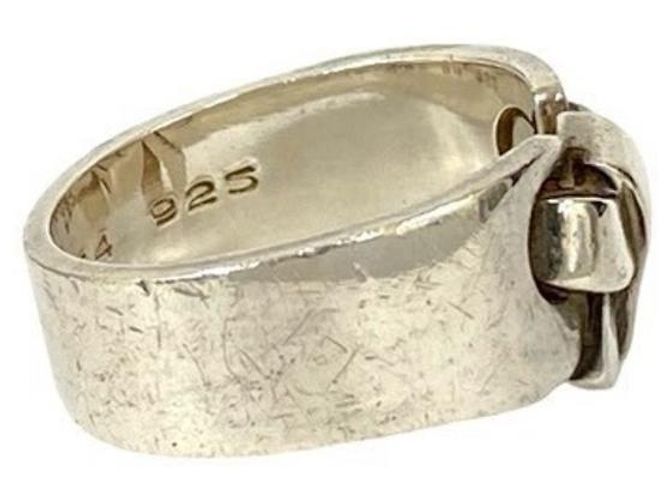 Ring Hermès Anello HERMES in ruggine con motivo a nastro Argento - vista 4
