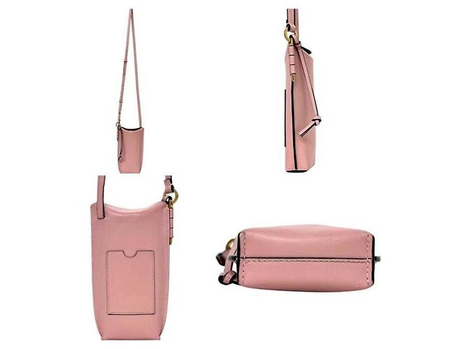 Borsa Loewe Gate in pelle rosa - vista 3