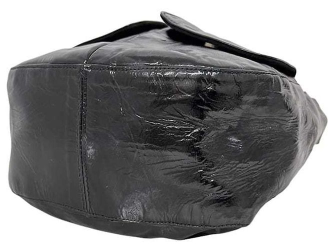 Schwarze lackleder Tote Bag von Prada - Ansicht 10