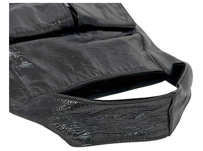 Schwarze lackleder Tote Bag von Prada - Ansicht 11