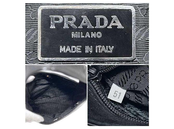 Schwarze lackleder Tote Bag von Prada - Ansicht 7