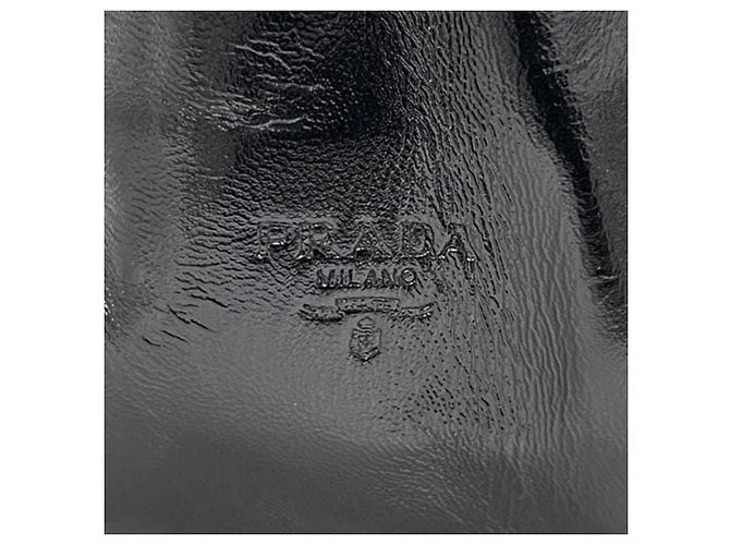 Schwarze lackleder Tote Bag von Prada - Ansicht 8