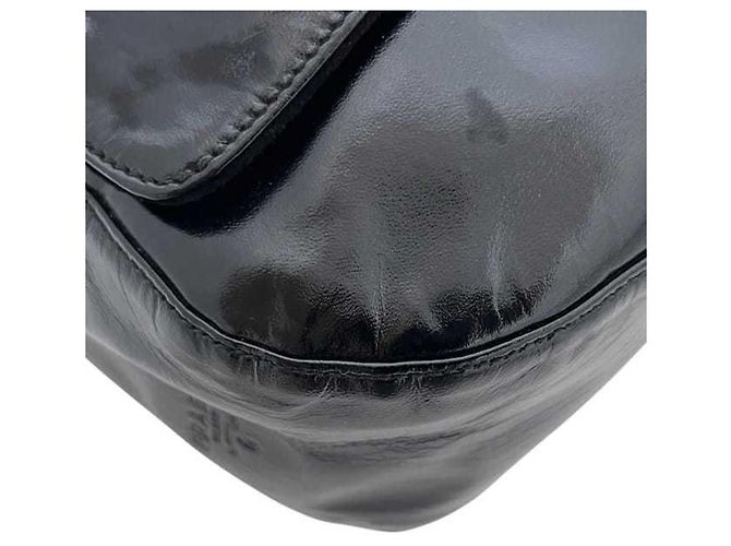 Schwarze lackleder Tote Bag von Prada - Ansicht 9