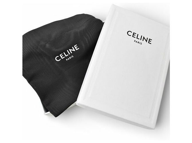 Triomphe Céline Tarjetero de cuero oliva Celine Verde oliva - vista 10