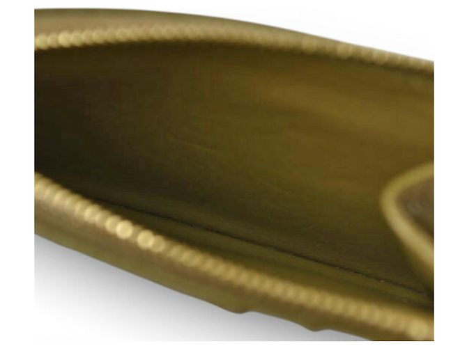 Triomphe Céline Tarjetero de cuero oliva Celine Verde oliva - vista 5