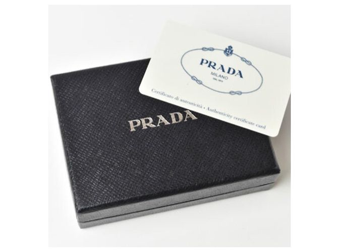 Prada Black Saffiano Leather 6-Ring Key Case - view 11