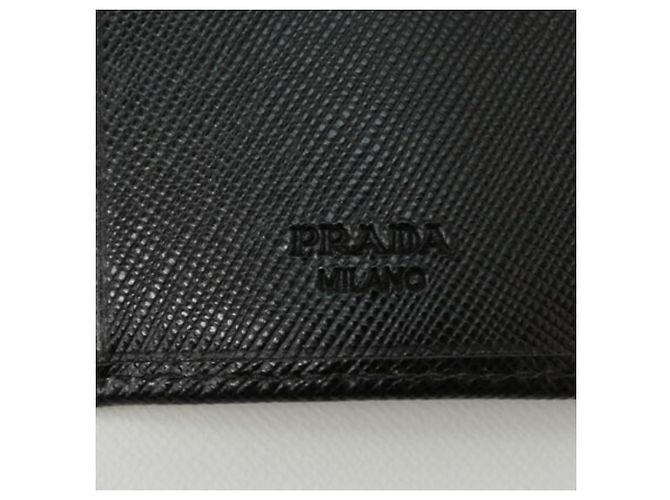 Prada Black Saffiano Leather 6-Ring Key Case - view 6