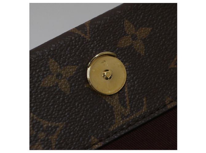 Bolso Louis Vuitton Monogram Cluny BB Castaño Burdeos Azul marino - vista 11