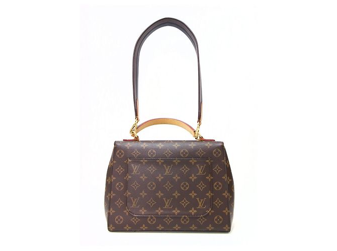 Bolso Louis Vuitton Monogram Cluny BB Castaño Burdeos Azul marino - vista 4