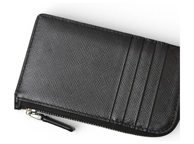 Monedero de cuero negro Prada - vista 4