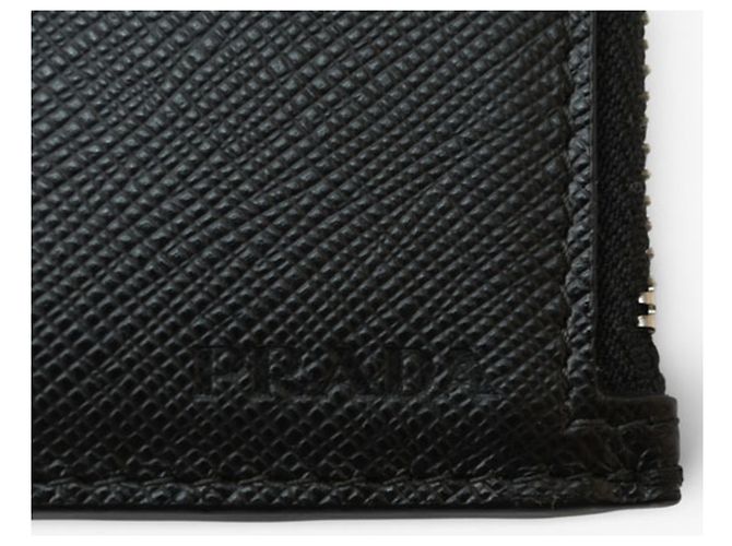 Monedero de cuero negro Prada - vista 5