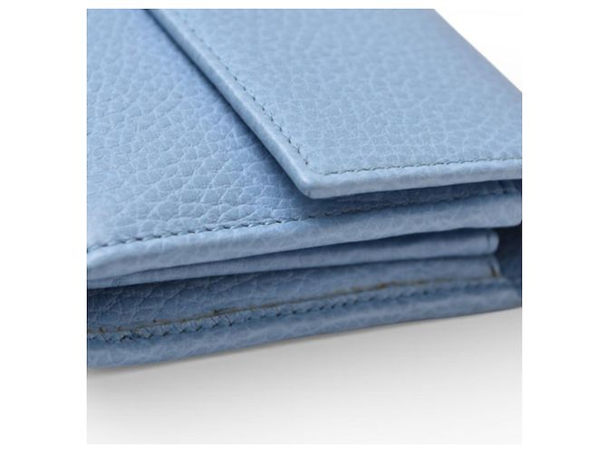 Gucci Swing Leder Bifold Langbörse in Blau - Ansicht 9