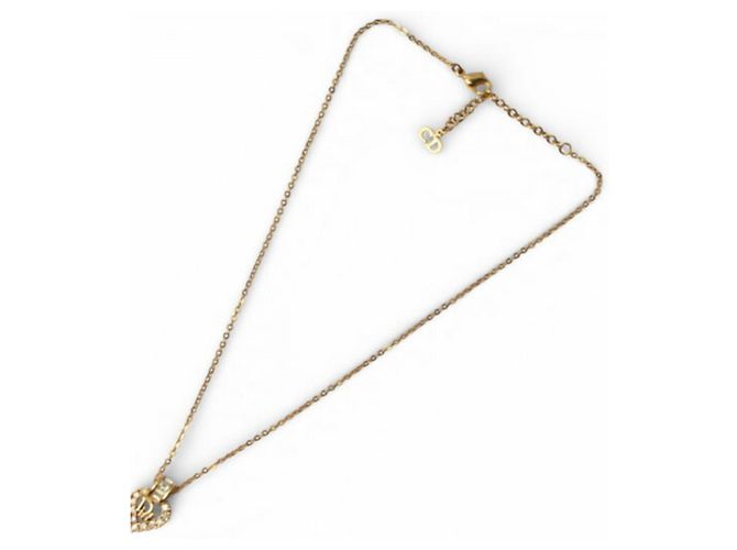 Collana Choker Placcata Oro Christian Dior D'oro - vista 3