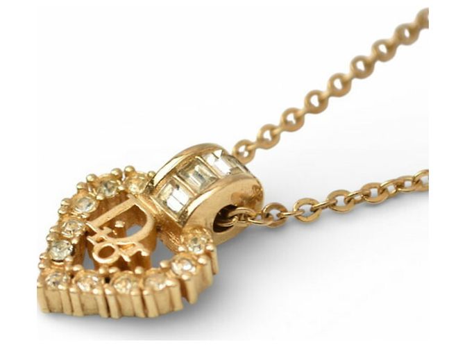 Collana Choker Placcata Oro Christian Dior D'oro - vista 4