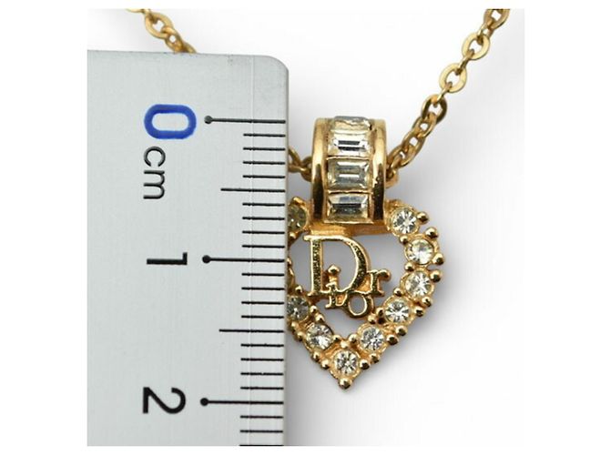 Collana Choker Placcata Oro Christian Dior D'oro - vista 9