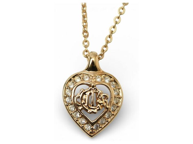 Set di collana e orecchini placcati oro Christian Dior D'oro - vista 4