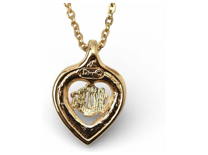 Set di collana e orecchini placcati oro Christian Dior D'oro - vista 6