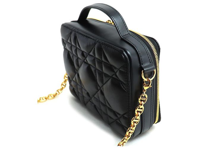 Borsa Dior Macrocannage Caro di Christian Dior Nero - vista 2