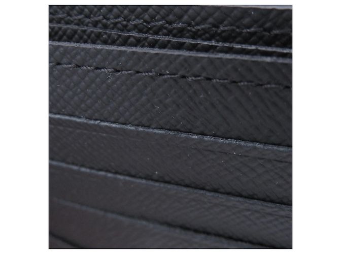 Slender Louis Vuitton Monogram Eclipse Bi-fold Wallet Black - view 6