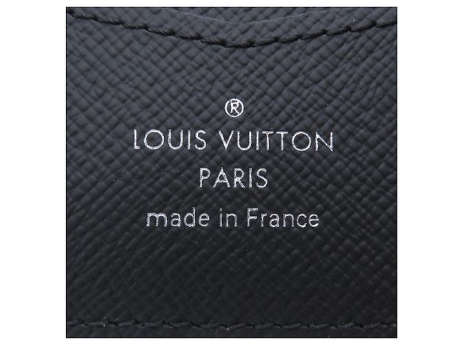 Slender Louis Vuitton Monogram Eclipse Bi-fold Wallet Black - view 8
