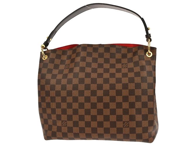 Borsa a Mano Graceful Damier PM Louis Vuitton Marrone - vista 2