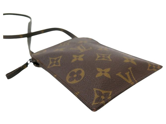 POCHETTE SEGRETA VINTAGE LOUIS VUITTON TOILE MONOGRAM PORTA MONETE PICCOLA Marrone - vista 3