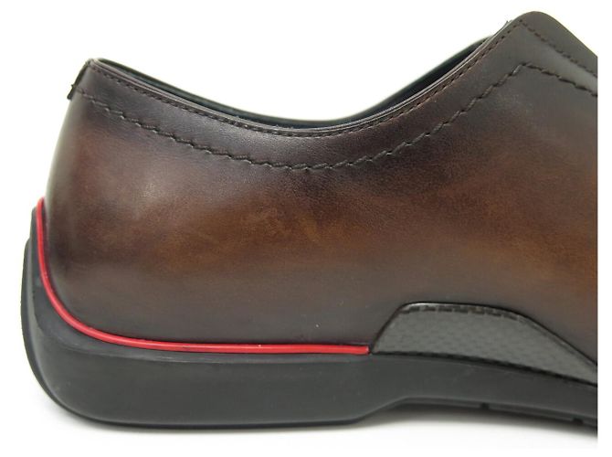 MOCASSINI BERLUTI X FERRARI S4513 6 40 CUOIO MARRONE - vista 17