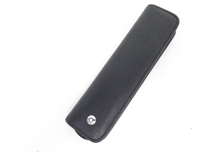 MONTBLANC BOHEME ROTE STEIN FÜLLFEDER 3665 + REISSVERSCHLUSS ETUI Schwarz - Ansicht 14