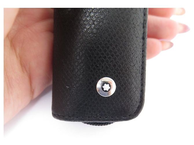 MONTBLANC BOHEME ROTE STEIN FÜLLFEDER 3665 + REISSVERSCHLUSS ETUI Schwarz - Ansicht 16