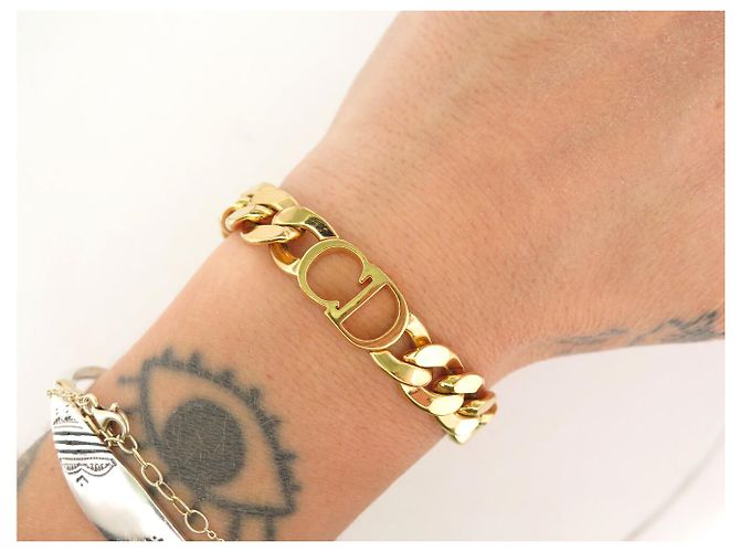 BRACCIALE CHRISTIAN DIOR GOURMETTE CD DANSEUSE ETOILE ORO + SACCHETTO - vista 11