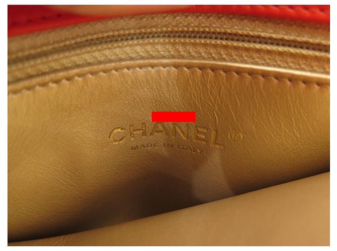 NUOVA BORSA A MANO CHANEL COCO HANDLE IN PELLE CORALLO Arancione - vista 11