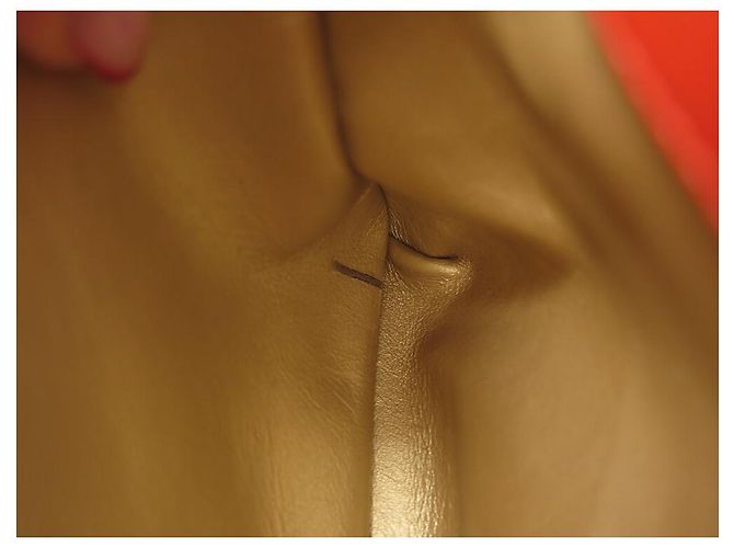 NUOVA BORSA A MANO CHANEL COCO HANDLE IN PELLE CORALLO Arancione - vista 12