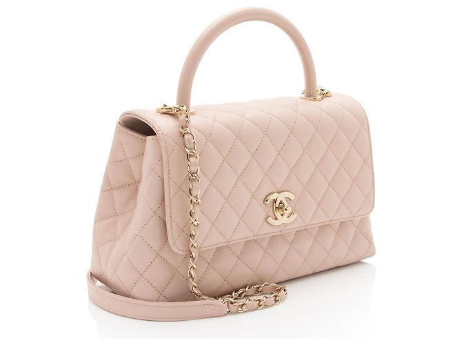 Gabrielle Borsa piccola Coco in pelle di caviar di Chanel Rosa - vista 2