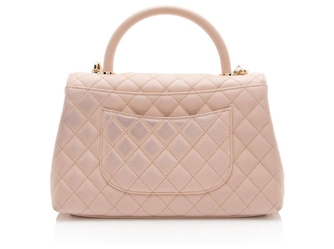 Gabrielle Borsa piccola Coco in pelle di caviar di Chanel Rosa - vista 3