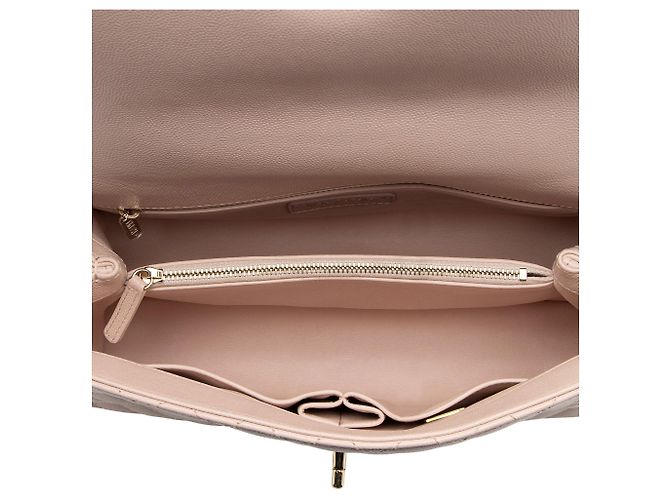 Gabrielle Borsa piccola Coco in pelle di caviar di Chanel Rosa - vista 7