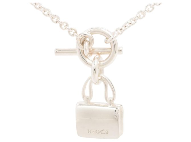 Collana Amulettes Constance in argento sterling Hermès Metallico - vista 2