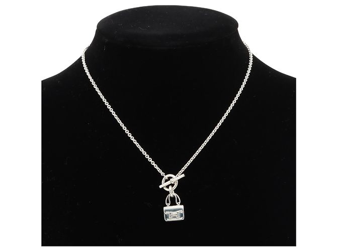 Collana Amulettes Constance in argento sterling Hermès Metallico - vista 5
