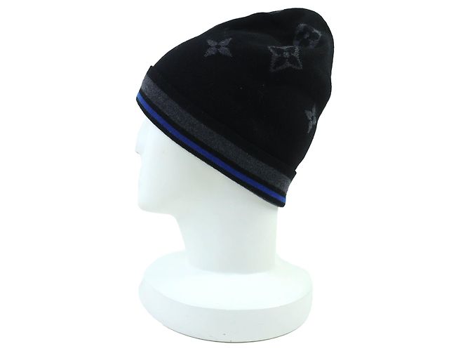 Beanie in lana Monogram Louis Vuitton Nero - vista 3