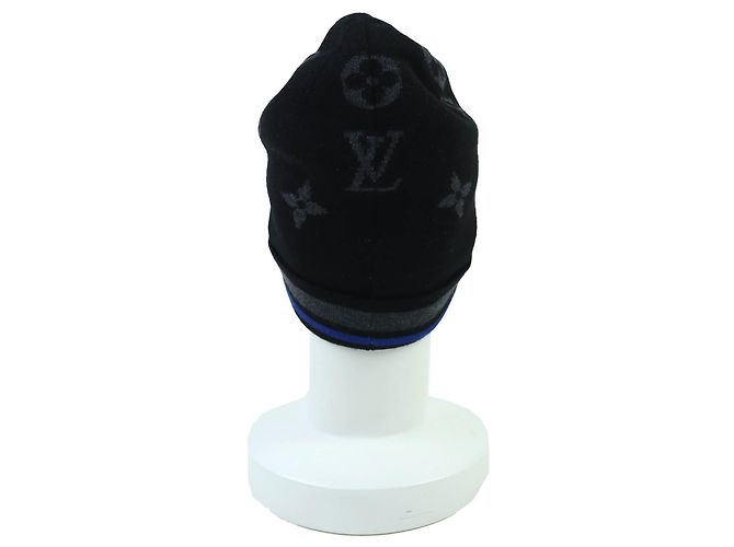 Beanie in lana Monogram Louis Vuitton Nero - vista 5
