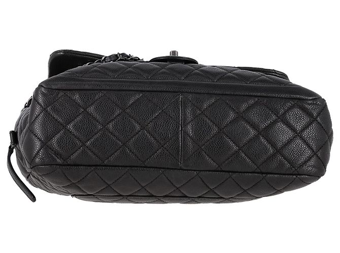 Chanel Medium Camera Case Shoulder Bag in Black Caviar Leather - view 4