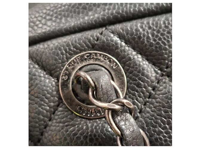 Chanel Medium Camera Case Shoulder Bag in Black Caviar Leather - view 5