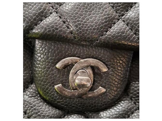 Chanel Medium Camera Case Shoulder Bag in Black Caviar Leather - view 6