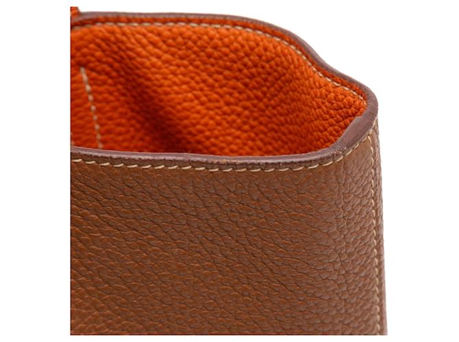 Hermès Clemence Double Sens 36 Marrone - vista 8