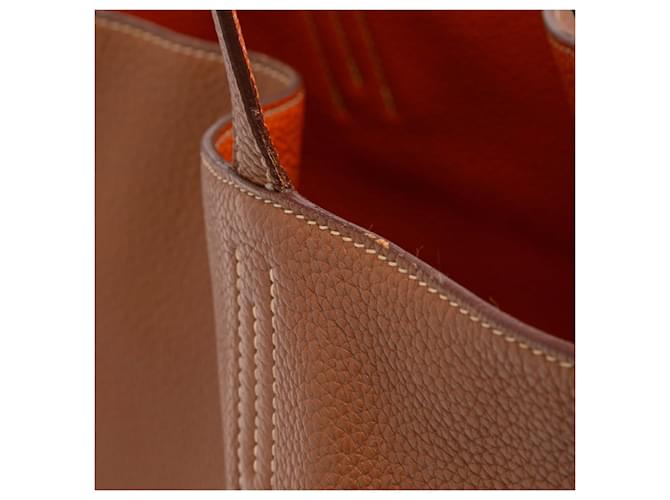 Hermès Clemence Double Sens 36 Marrone - vista 9