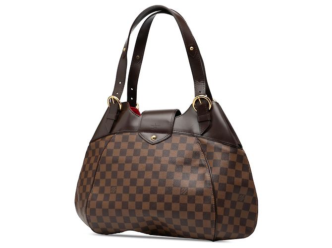 Louis Vuitton Damier Ébène Sistina GM Marrone - vista 2