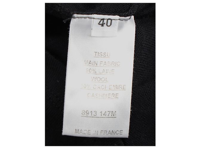 Top de Lana Negra Embellecido con Botones Balmain Negro - vista 5