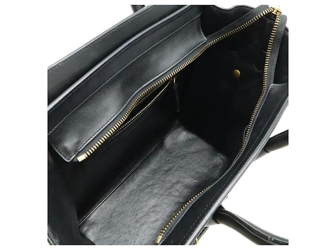 Céline Bolsa Celine Luggage Micro Shopper em couro de python Branco - vista 6