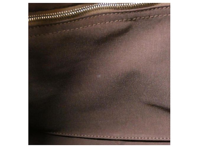 Hermès Acapulco MM Tasche aus Chevron-Canvas Braun - Ansicht 7