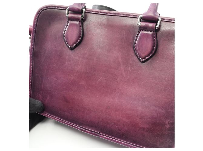 Bolsa de mão Berluti em couro Un Jour Gulliver Calligraphy - vista 4